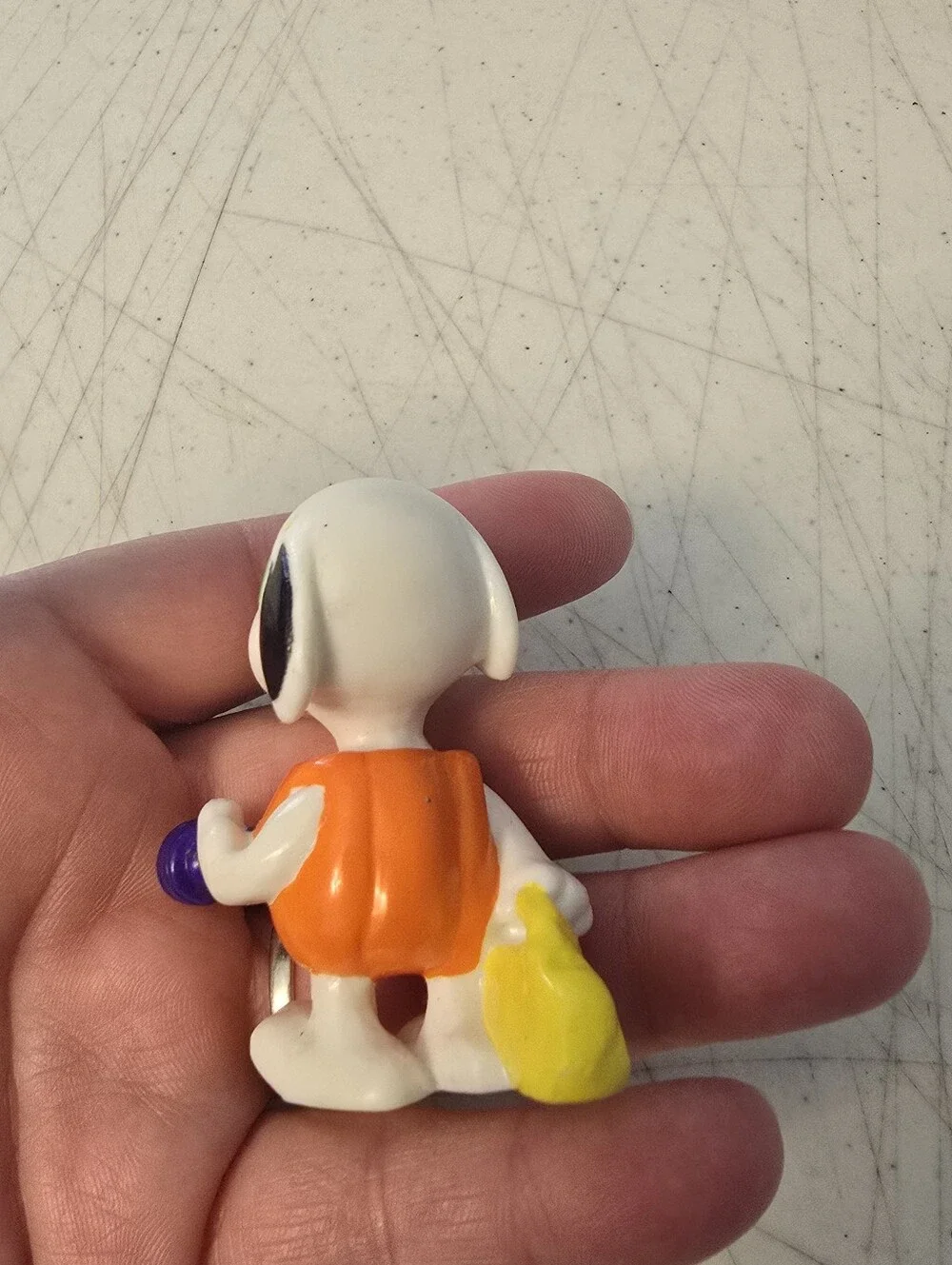 Peanuts Snoopy Halloween 2 1/4 In Figure Pumpkin Costume Trick or Treat Bag